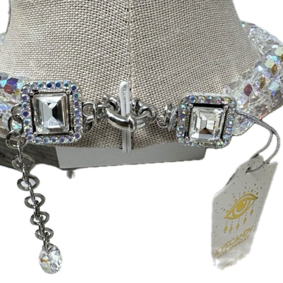 NWT 💎🐆💎 Eye Candy Panther Clear Crystal Bead Necklace - Picture 5 of 12